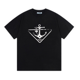 Prada Anchor Print T-Shirt Black
